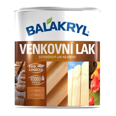 BALAKRYL VONKAJŠÍ LAK na drevo bezfarebný vodou riediteľný