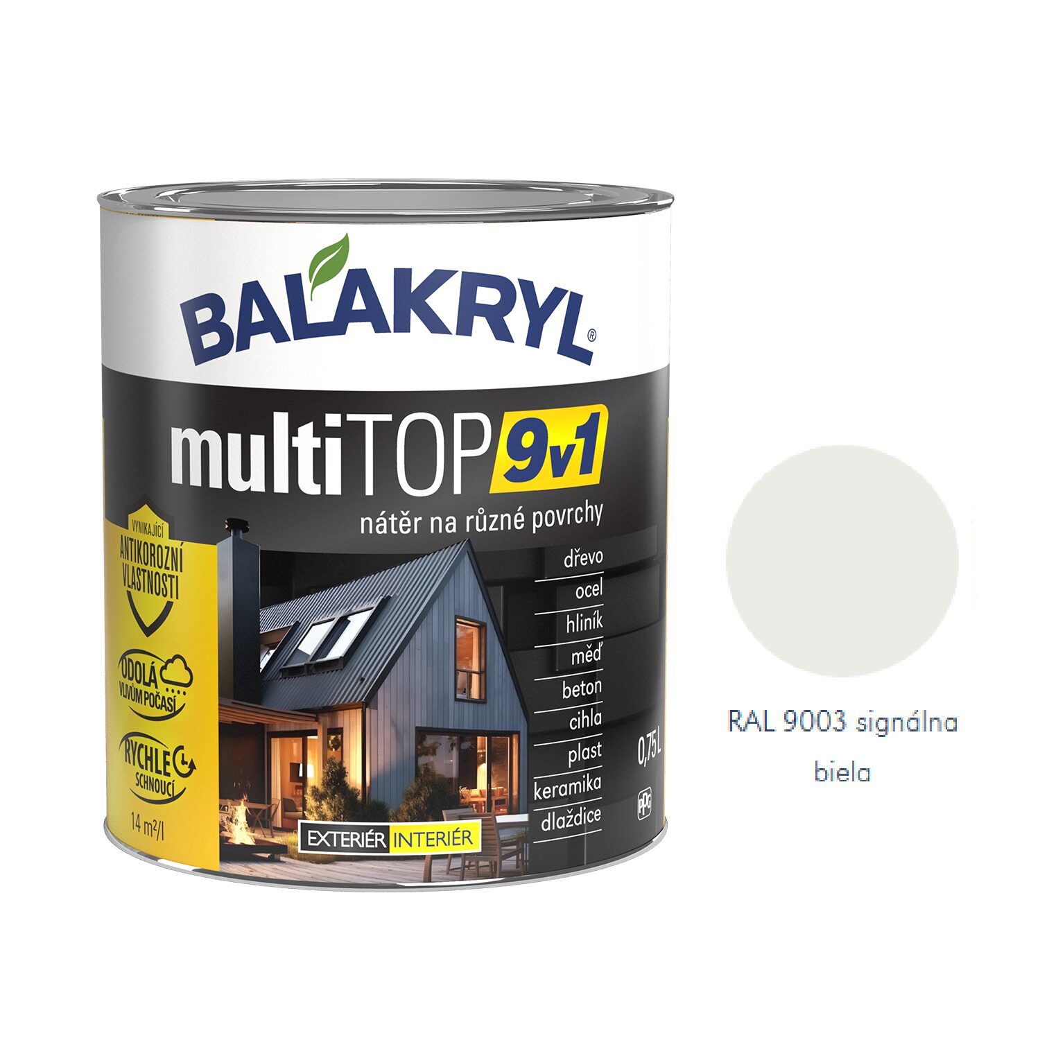 BALAKRYL multiTOP 9v1 rýchloschnúca antikorózna farba pre rôzne povrchy – Obrázok 14