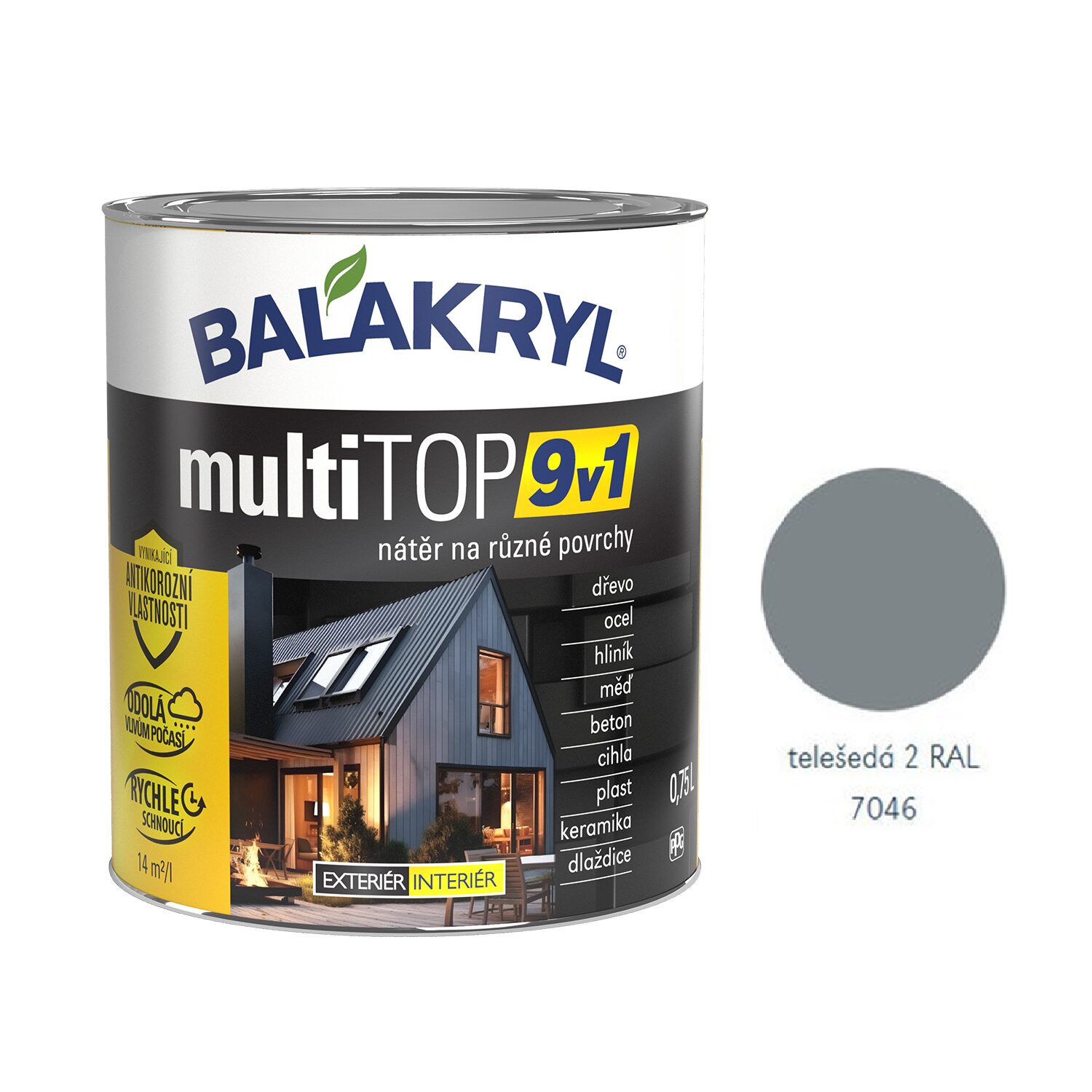 BALAKRYL multiTOP 9v1 rýchloschnúca antikorózna farba pre rôzne povrchy – Obrázok 12