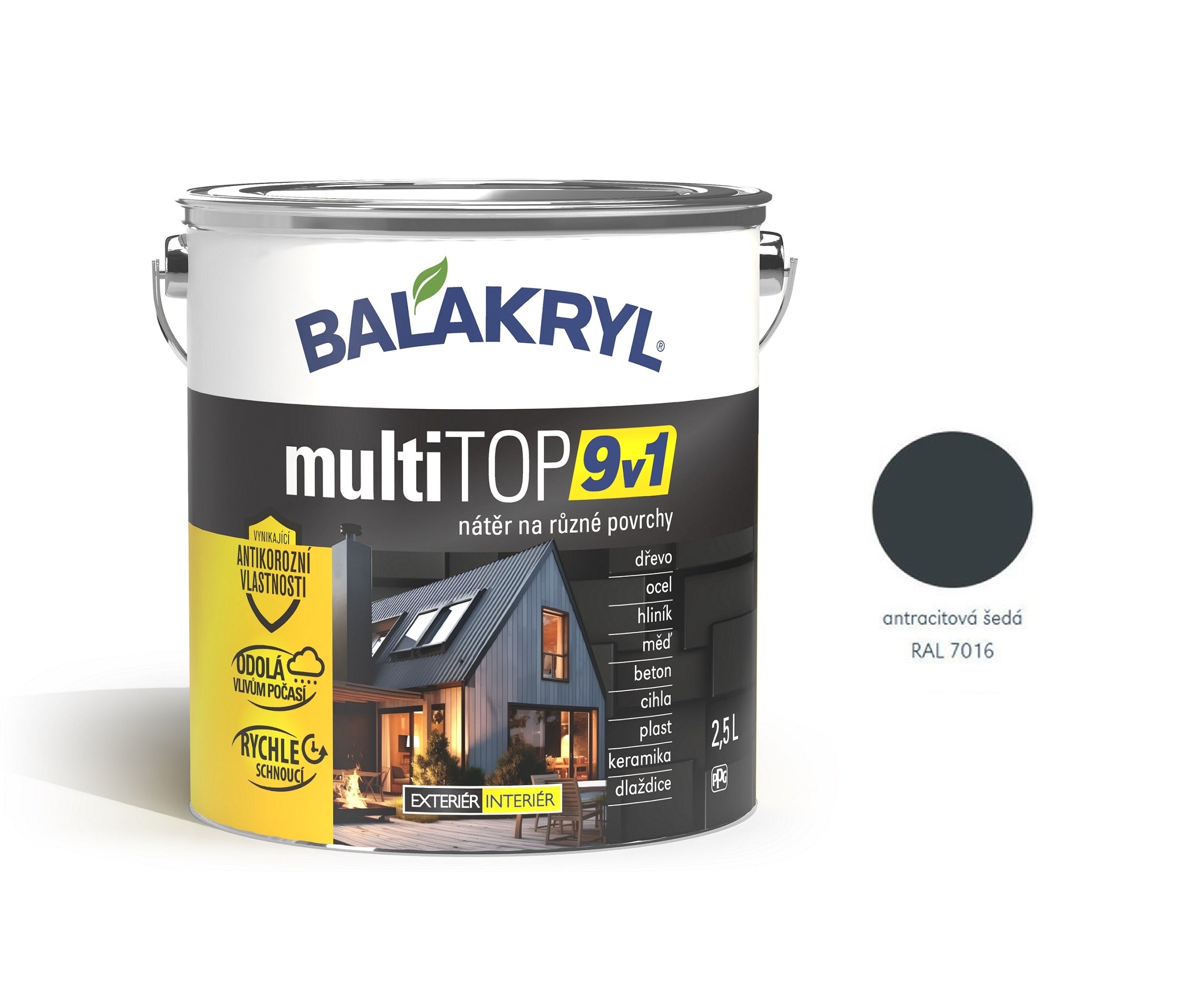 BALAKRYL multiTOP 9v1 rýchloschnúca antikorózna farba pre rôzne povrchy – Obrázok 21