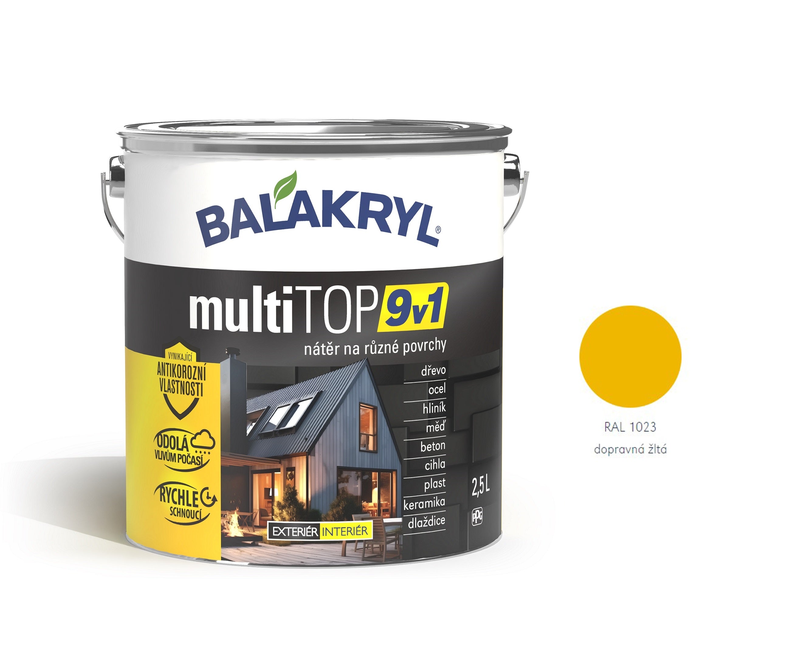BALAKRYL multiTOP 9v1 rýchloschnúca antikorózna farba pre rôzne povrchy – Obrázok 17