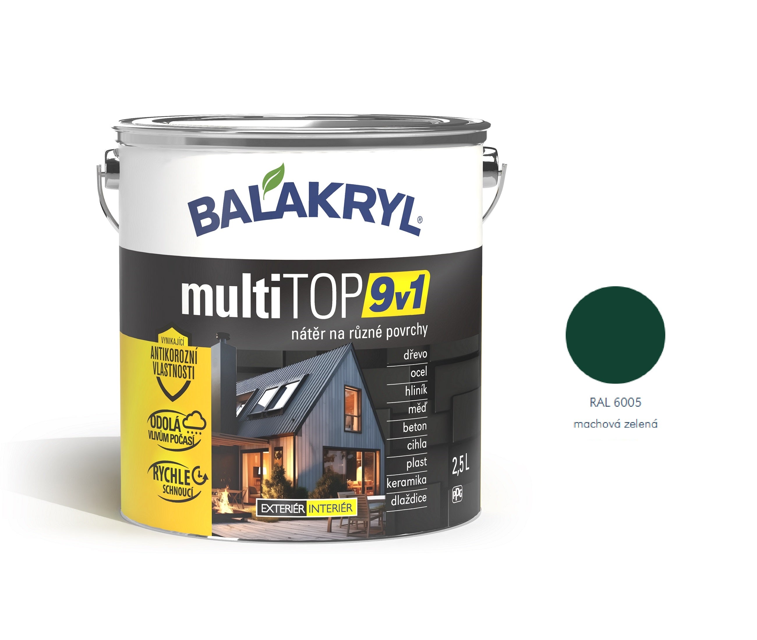 BALAKRYL multiTOP 9v1 rýchloschnúca antikorózna farba pre rôzne povrchy – Obrázok 20