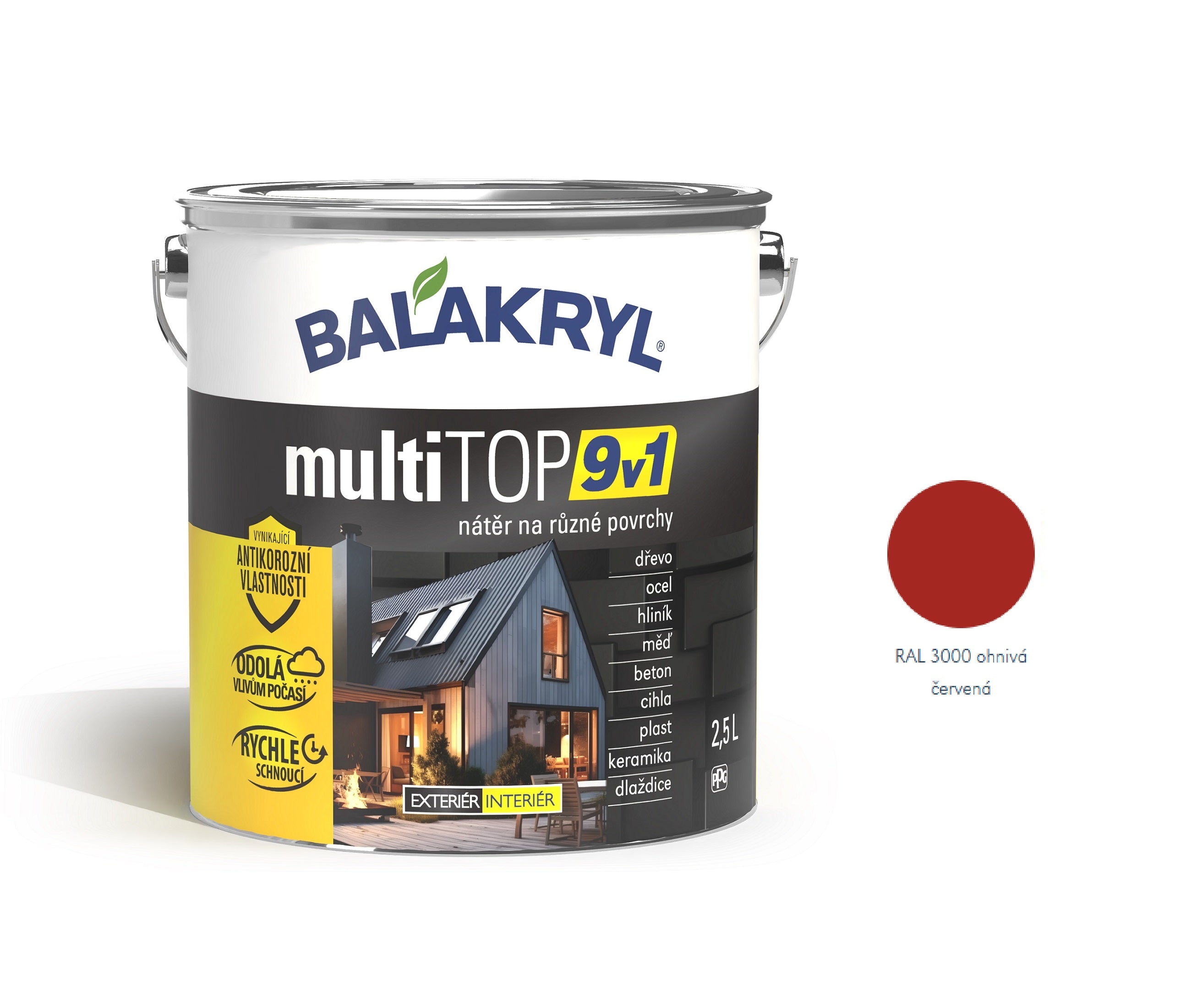 BALAKRYL multiTOP 9v1 rýchloschnúca antikorózna farba pre rôzne povrchy – Obrázok 18