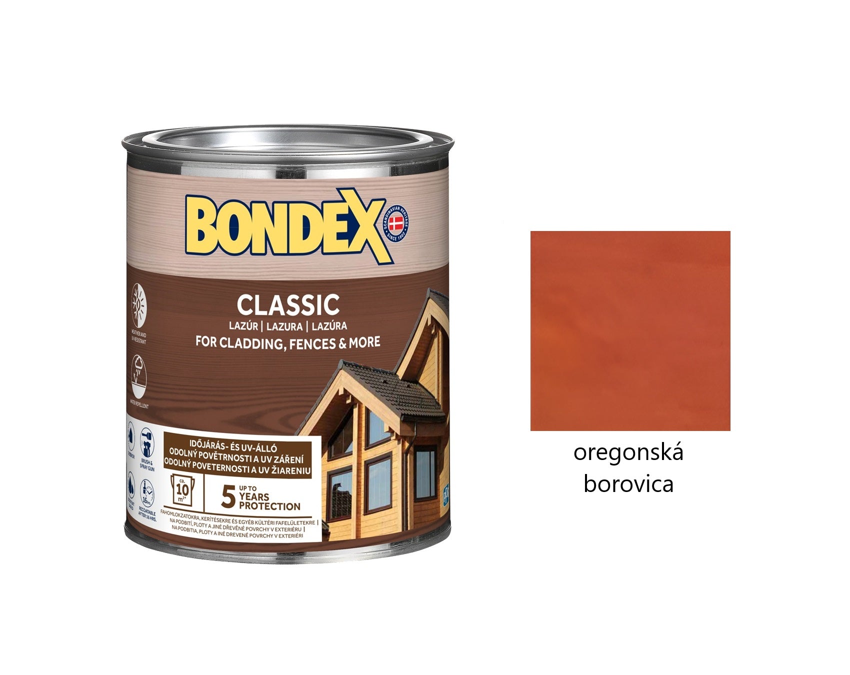 BONDEX CLASSIC tenkovrstvá syntetická lazúra na drevo – Obrázok 10
