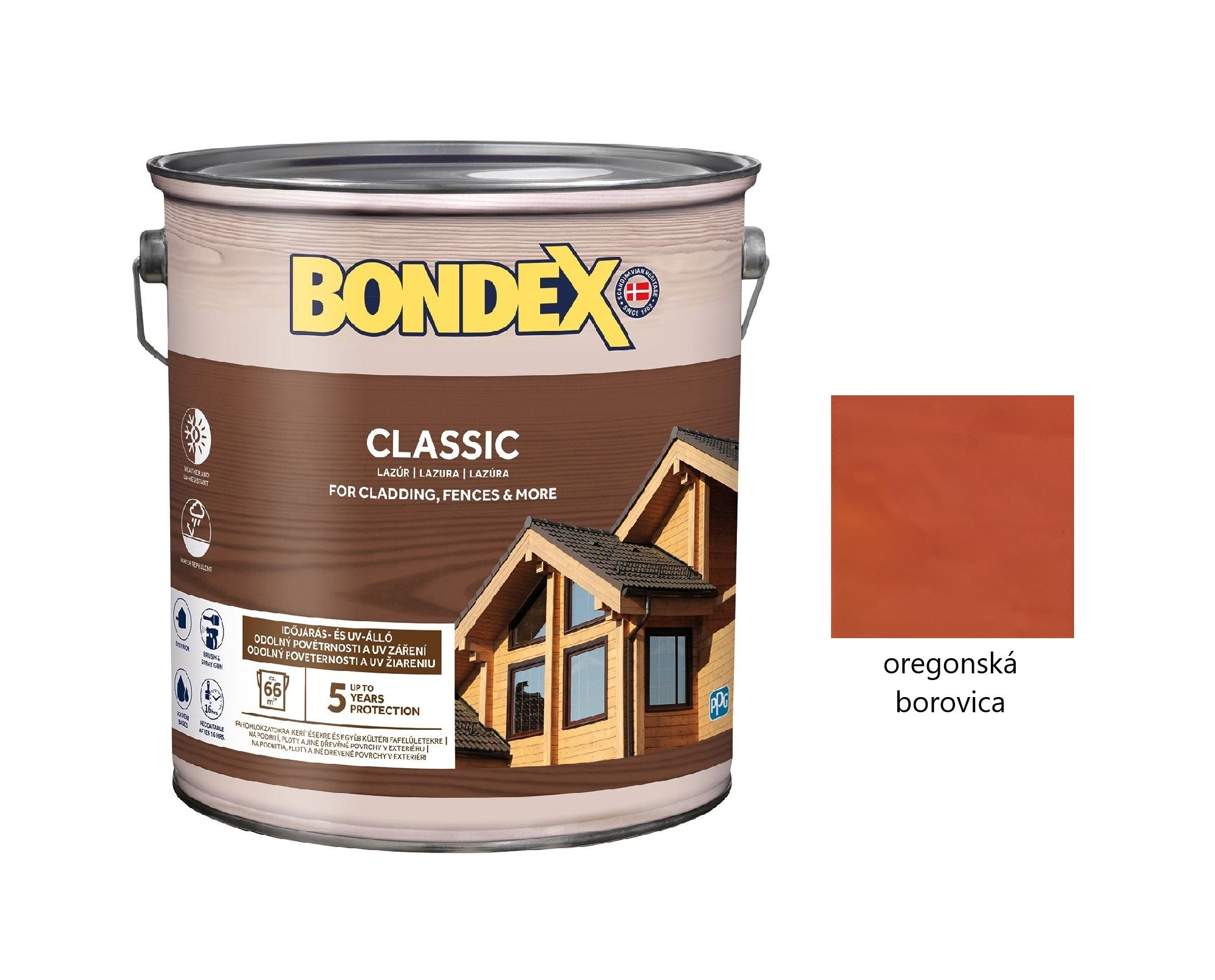 BONDEX CLASSIC tenkovrstvá syntetická lazúra na drevo – Obrázok 32