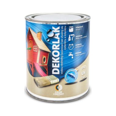 COLOR COMPANY DEKORLAK vodou riediteľný akrylátový lazúrovací lak na drevo do interiéru a exteriéru