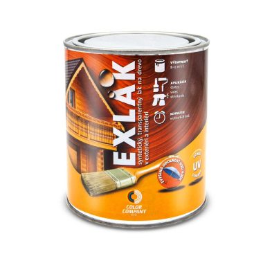 COLOR COMPANY EXLAK syntetický transparentný lak na drevo v interiéri a exteriéri