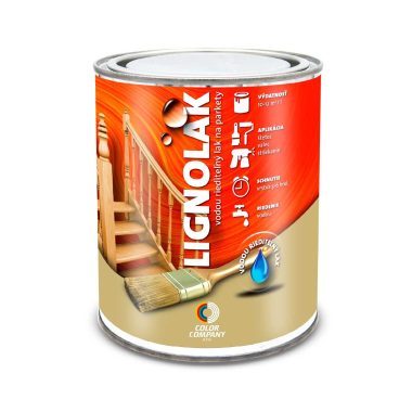 COLOR COMPANY LIGNOLAK vodou riediteľný transparentný interiérový lak na drevo