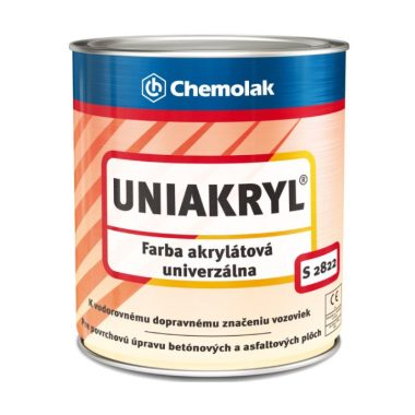 Chemolak UNIAKRYL S 2822 akrylátová univerzálna oteruvzdroná farba na betón
