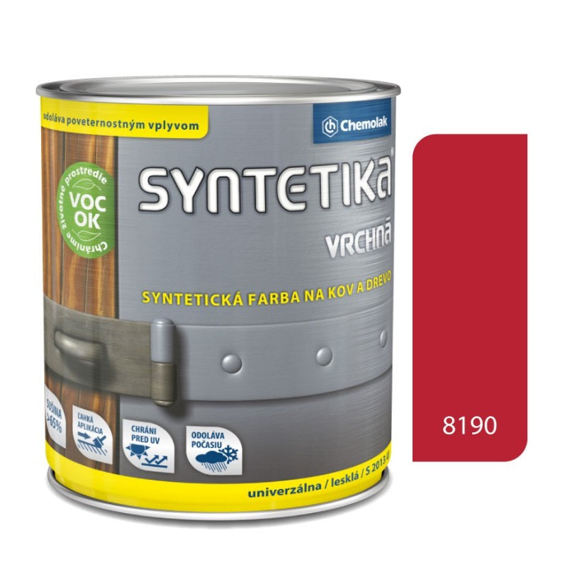 Chemolak SYNTETIKA S 2013 U vrchná syntetická lesklá farba na kov a drevo – Obrázok 14