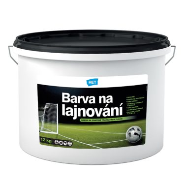 HET Farba na lajnovanie biela vodou riediteľná farba na značenie trávnatých športových plôch