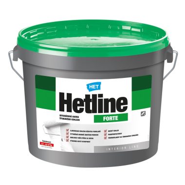 HET Hetline FORTE biela oteruvzdorná interiérová farba štukového vzhľadu