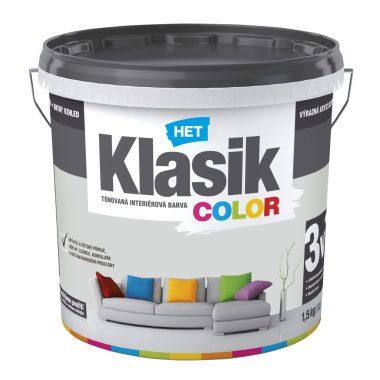 HET Klasik COLOR tónovaná interiérová akrylátová disperzná farba na stenu