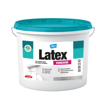 HET Latex VONKAJŠÍ biela umývateľná latexová exteriérová farba