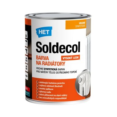 HET Soldecol FARBA NA RADIÁTORY vrchná syntetická vysoko lesklá farba