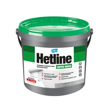 HET Hetline SUPER WASH biela interiérová umývateľná farba na stenu