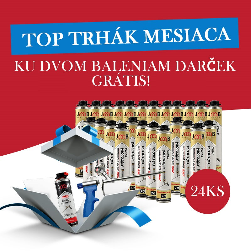 JMB Gold premium montážna PUR pena nízkoexpanzná pištoľová - 24 ks