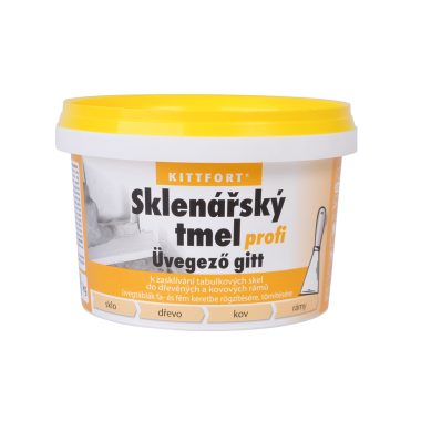 KITTFORT Sklenárský tmel profi do drevených a kovových rámov
