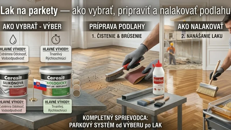 Lak na parkety — ako vybrať, pripraviť a nalakovať podlahu | farbyaoleje.sk
