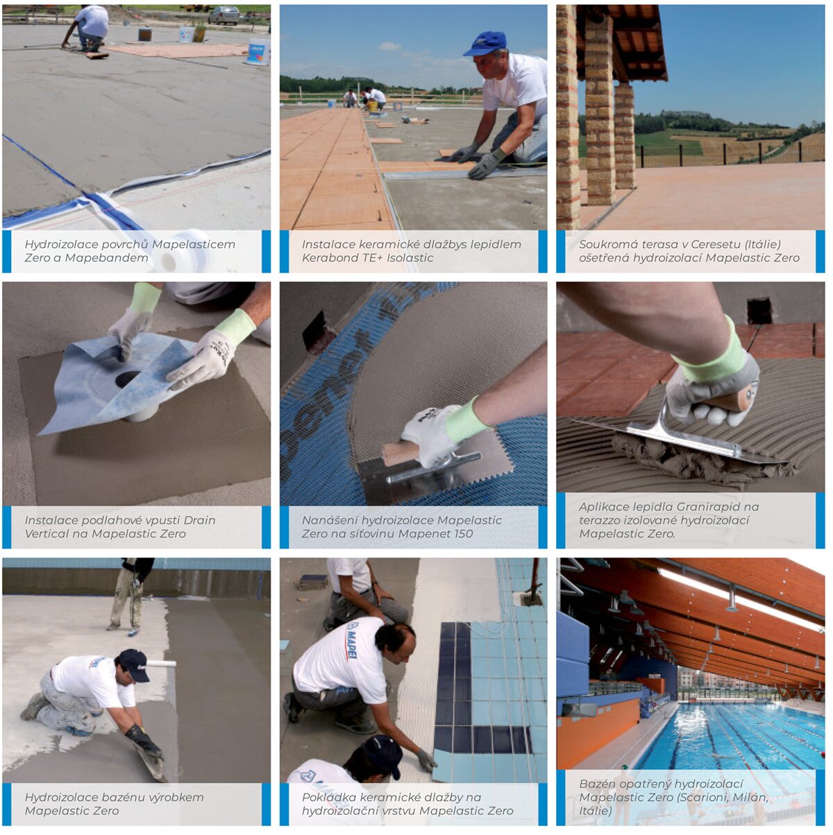 MAPEI Mapelastic Zero A + B dvojzložková hydroizolačná malta | cena, predaj 4 MAPEI Mapelastic Zero A + B dvojzložková hydroizolačná malta aplikácia