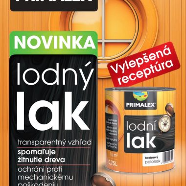 PRIMALEX Bezfarebný lodný LAK na drevo
