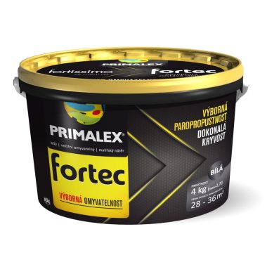 PRIMALEX Fortec biela interiérová umývateľná farba na stenu