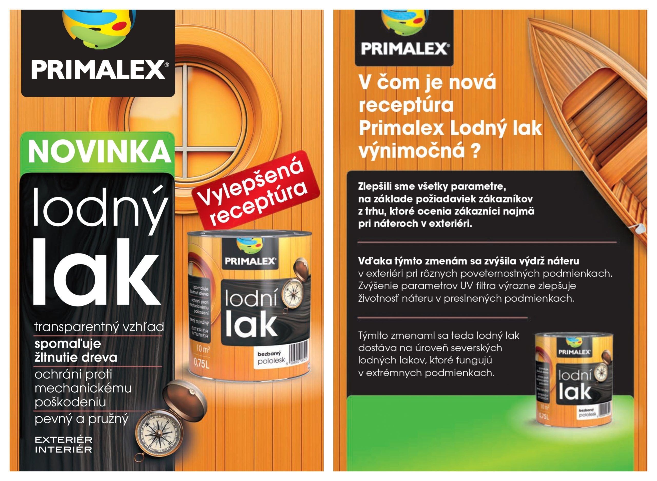 PRIMALEX Bezfarebný lodný LAK na drevo | cena, predaj 10 PRIMALEX Bezfarebný lodný LAK na drevo_letáky