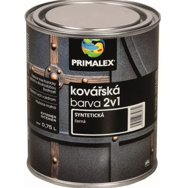 PRIMALEX Syntetická kováčska čierna farba na kov 2v1
