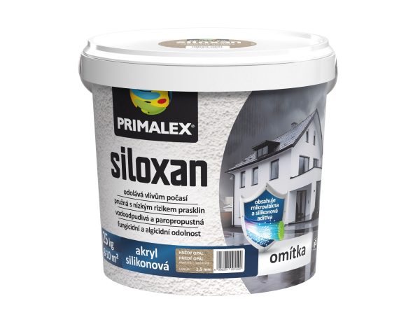 PRIMALEX siloxan biela protiplesňová silikónová fasádna omietka