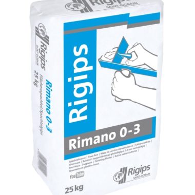 Rigips Rimano 0-3 mm vnútorná sadrová stierka na stenu 25 kg