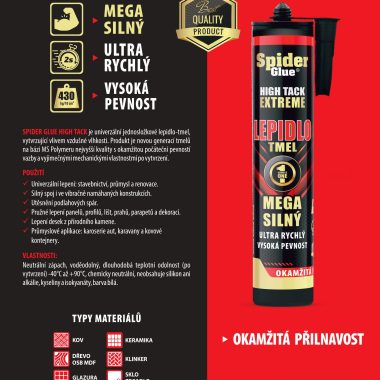 Spider Glue HIGH TACK EXTREME montážne lepidlo