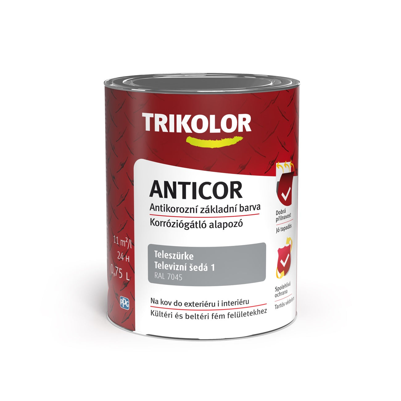 TRIKOLOR ANTICOR antikorózna základná farba na kov