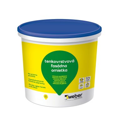 Weber Weberpas aquaBalance umývateľná protiplesňová fasádna omietka 25 kg
