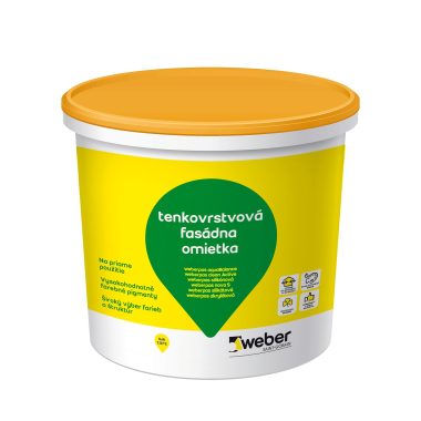 Weber Weberpas umývateľná silikónová tenkovrstvová fasádna omietka 25 kg